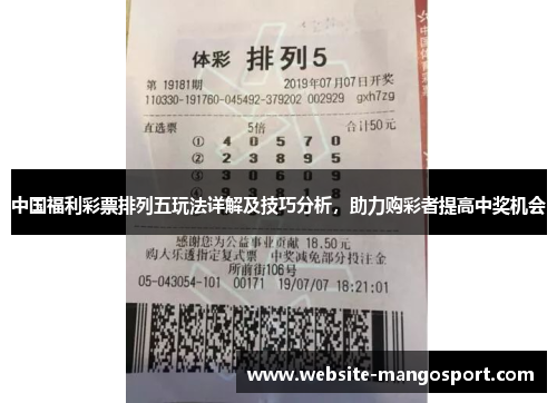中国福利彩票排列五玩法详解及技巧分析,助力购彩者提高中奖机会